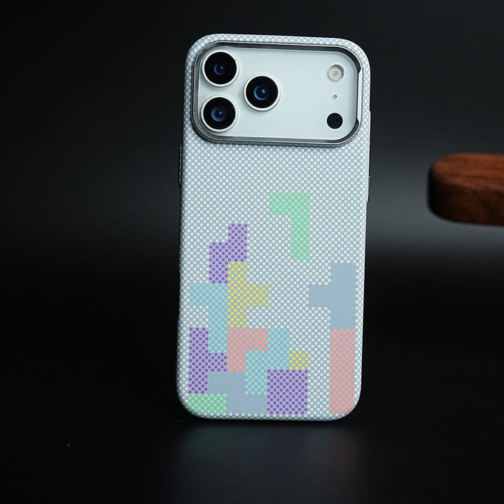 FRATO iPhone 17 Series Aramid Design Hard Pc Case for iPhone 17 Series | Magnetic Ring Cover | Brick Design