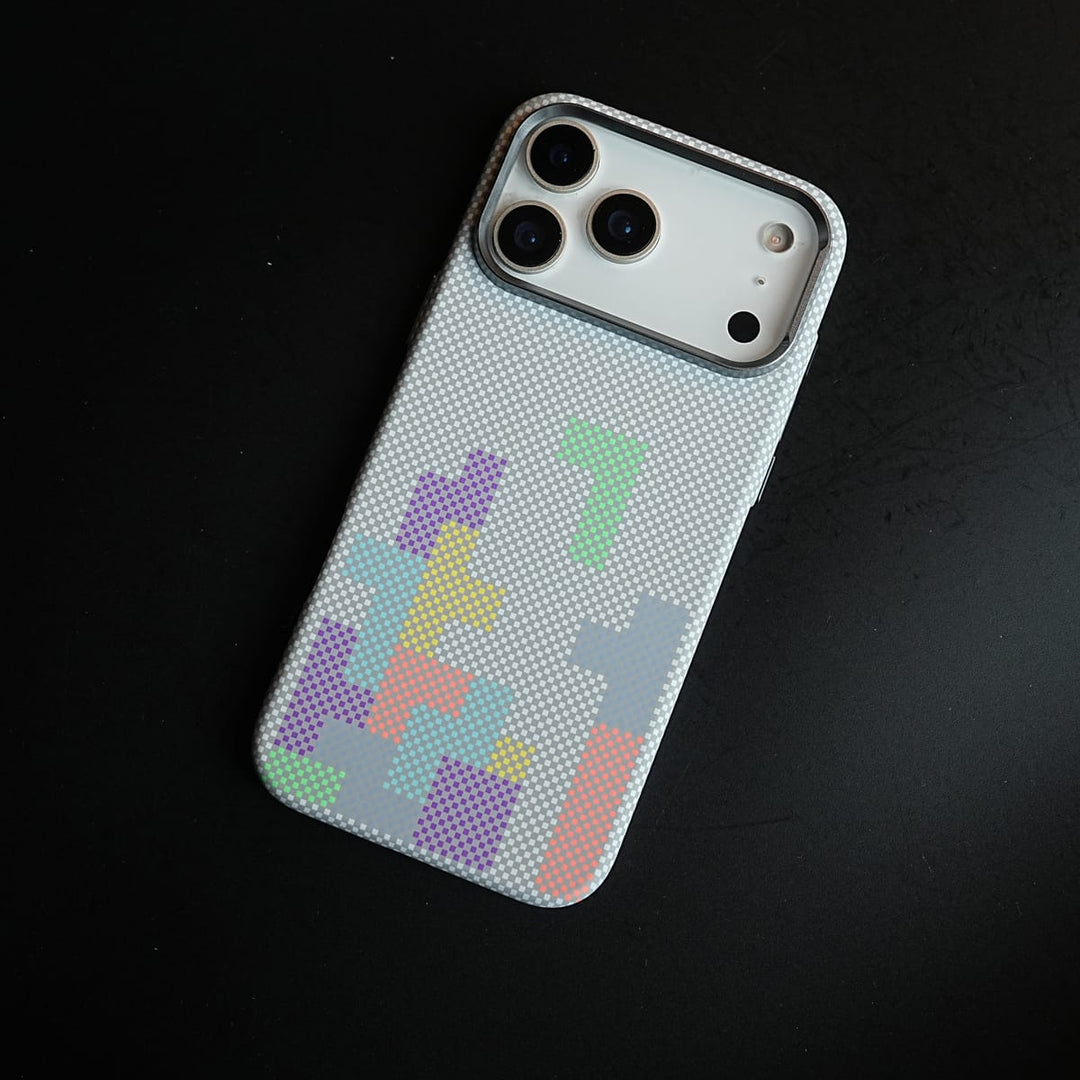 FRATO iPhone 17 Series Aramid Design Hard Pc Case for iPhone 17 Series | Magnetic Ring Cover | Brick Design