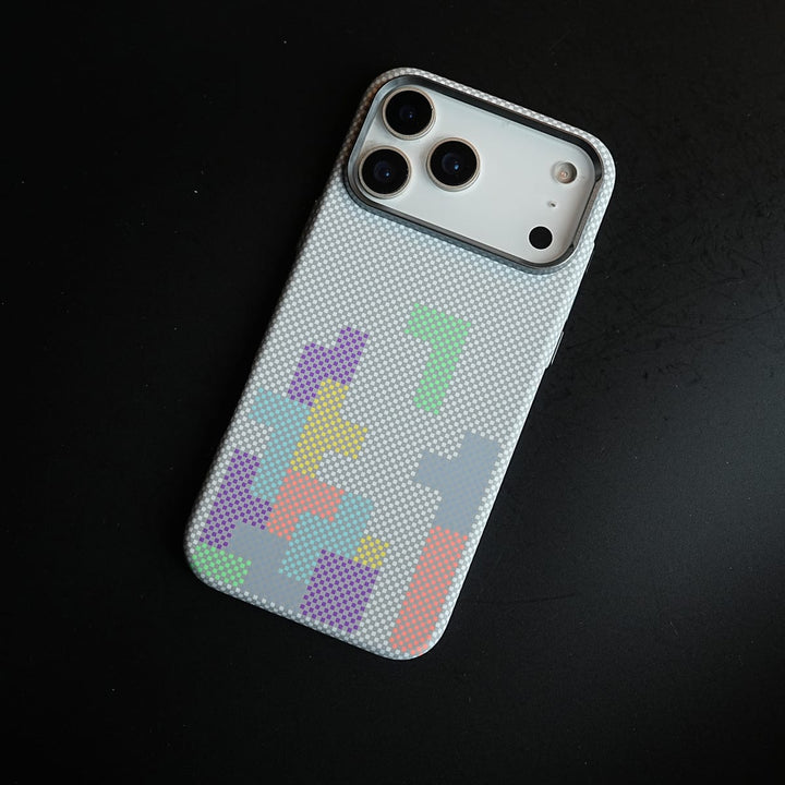 FRATO iPhone 17 Series Aramid Design Hard Pc Case for iPhone 17 Series | Magnetic Ring Cover | Brick Design
