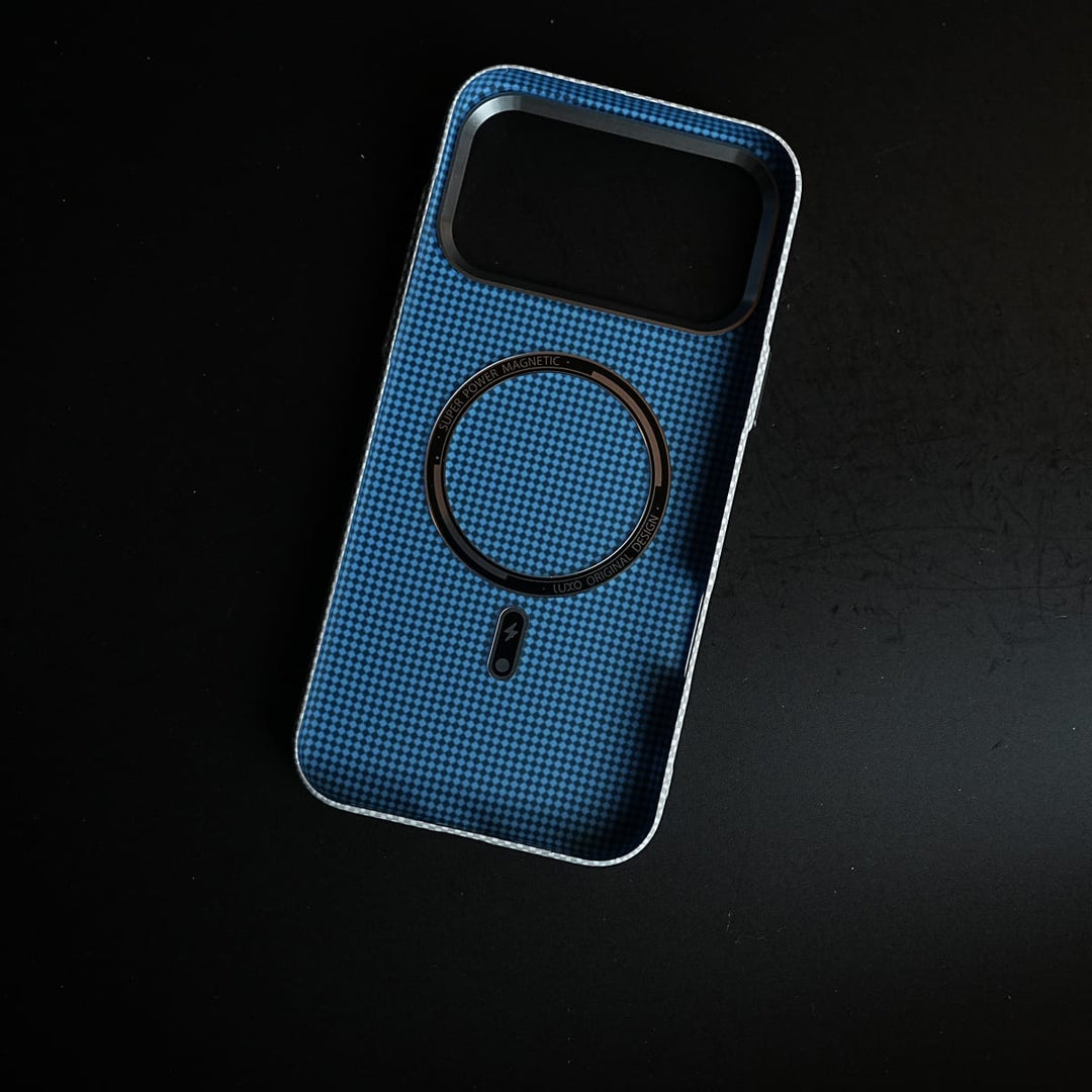 FRATO iPhone 17 Series Aramid Design Hard Pc Case for iPhone 17 Series | Magnetic Ring Cover | Brick Design