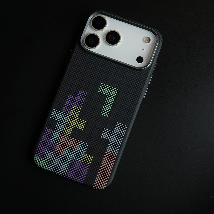 FRATO iPhone 17 Series Aramid Design Hard Pc Case for iPhone 17 Series | Magnetic Ring Cover | Brick Design