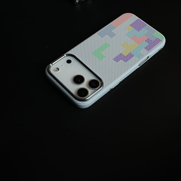 FRATO iPhone 17 Series Aramid Design Hard Pc Case for iPhone 17 Series | Magnetic Ring Cover | Brick Design