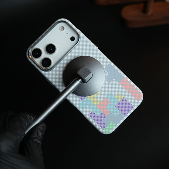 FRATO iPhone 17 Series Aramid Design Hard Pc Case for iPhone 17 Series | Magnetic Ring Cover | Brick Design