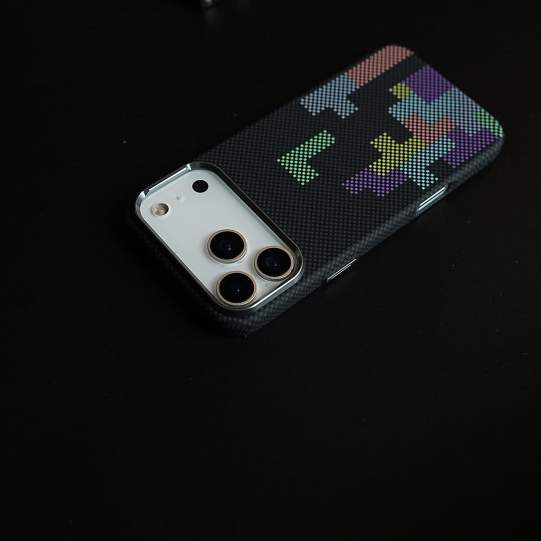 FRATO iPhone 17 Series Aramid Design Hard Pc Case for iPhone 17 Series | Magnetic Ring Cover | Brick Design