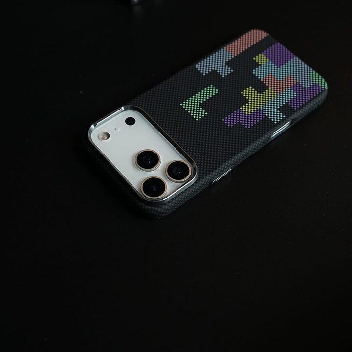 FRATO iPhone 17 Series Aramid Design Hard Pc Case for iPhone 17 Series | Magnetic Ring Cover | Brick Design