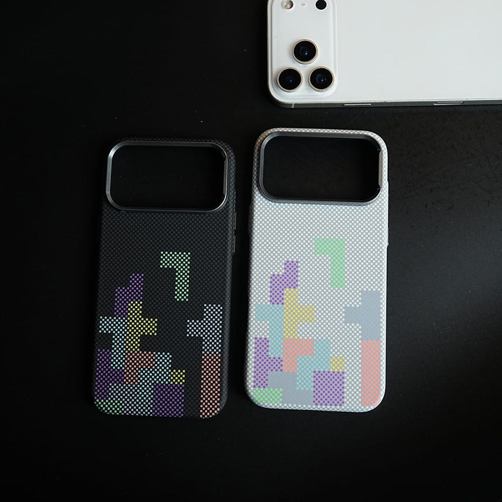 FRATO iPhone 17 Series Aramid Design Hard Pc Case for iPhone 17 Series | Magnetic Ring Cover | Brick Design