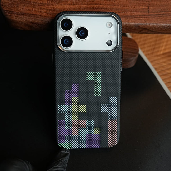 FRATO iPhone 17 Series Aramid Design Hard Pc Case for iPhone 17 Series | Magnetic Ring Cover | Brick Design