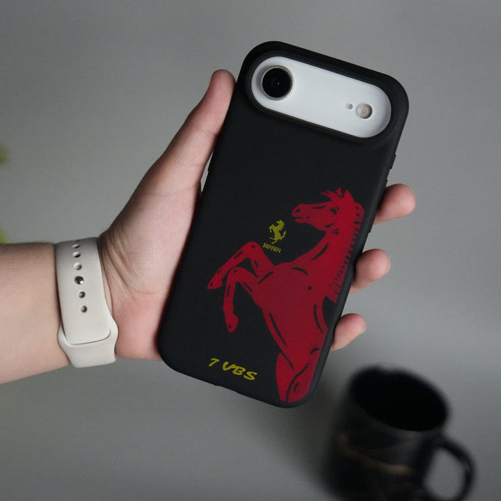 FRATO iPhone 17 Series Black iPhone 17 Air FR V8 Series Design Silicone Protective Case Cover