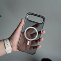 iPhone 17 Air Luxury Diamond MagSafe Case | Crystal Clear Back Cover with Rhinestone Metal Camera Guard