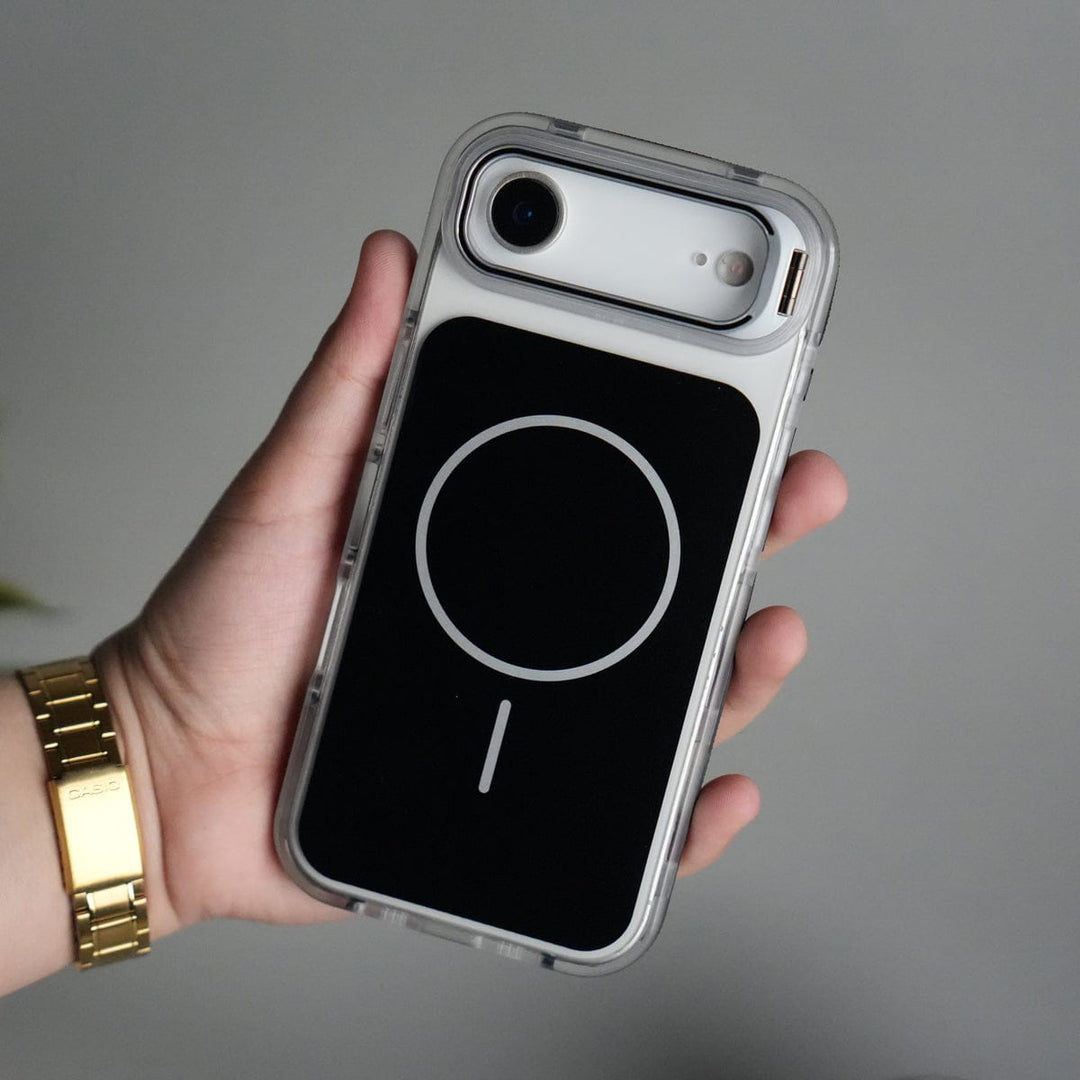 FRATO iPhone 17 Series Black iPhone 17 Air Matte Finish MagSafe Case with Ultra-Slim Metal Kickstand