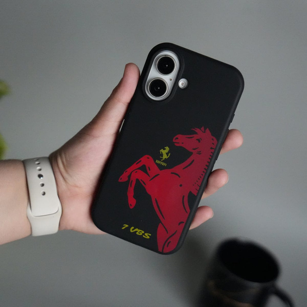 FRATO iPhone 17 Series Black iPhone 17 FR V8 Series Design Silicone Protective Case Cover