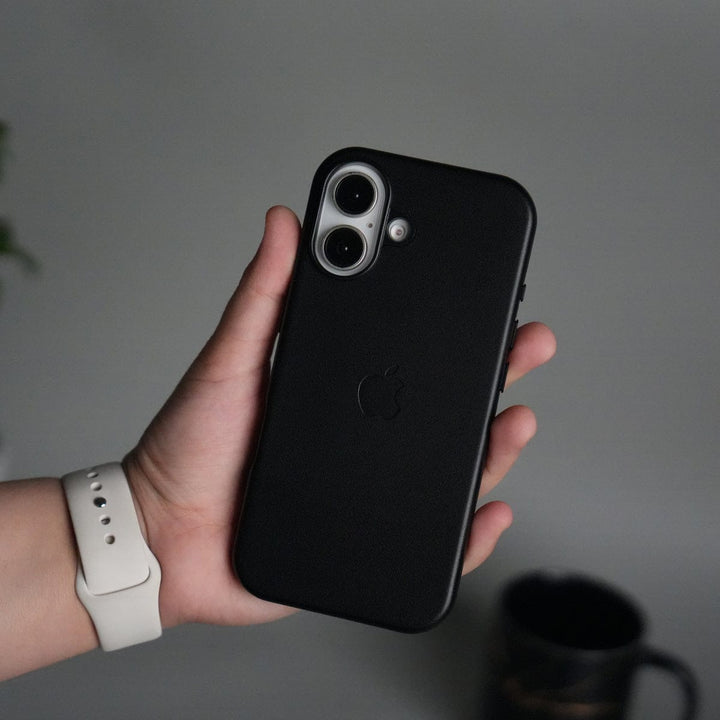 FRATO iPhone 17 Series Black iPhone 17 MagSafe PU Leather Back Cover | Premium PU Leather | Slim &amp; Elegant Hard Case