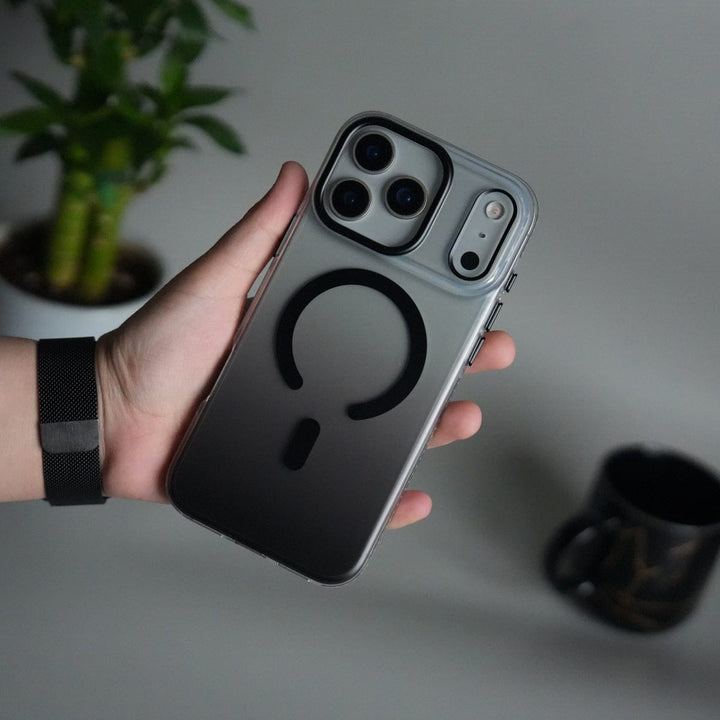 FRATO iPhone 17 Series Black iPhone 17 Pro Max Dual Color Shade Smoke Matte MagSafe Case Cover