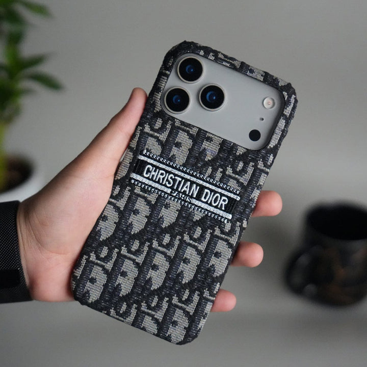 FRATO iPhone 17 Series Black iPhone 17 Pro Max Luxury CD Brand Design Case Cover