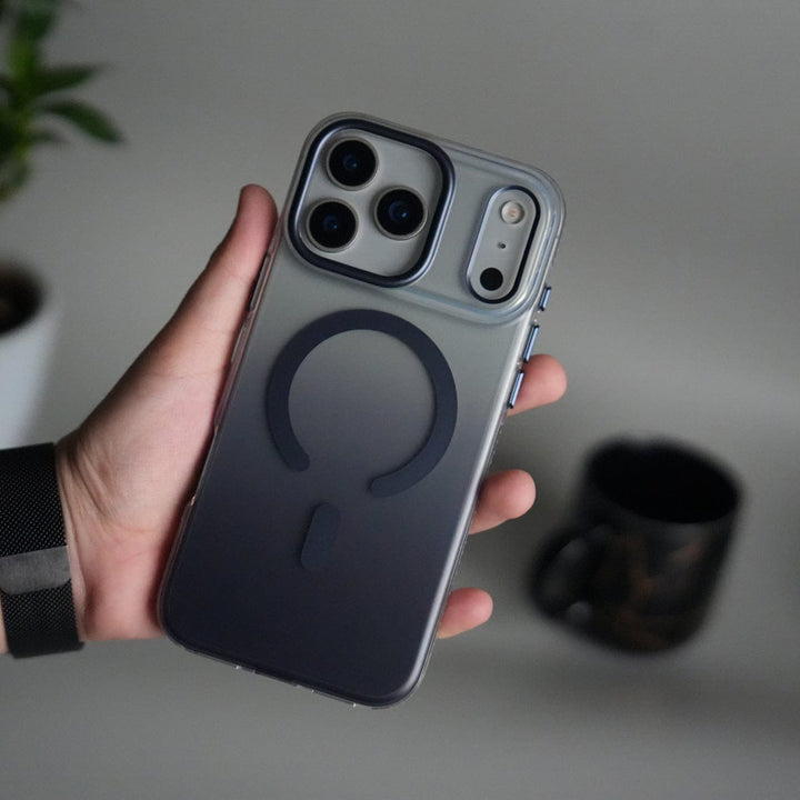 FRATO iPhone 17 Series Blue iPhone 17 Pro Max Dual Color Shade Smoke Matte MagSafe Case Cover