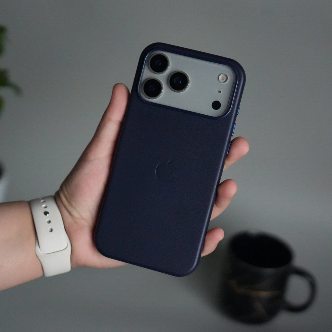 FRATO iPhone 17 Series Blue iPhone 17 Pro Max MagSafe PU Leather Back Cover | Premium PU Leather | Slim &amp; Elegant Hard Case
