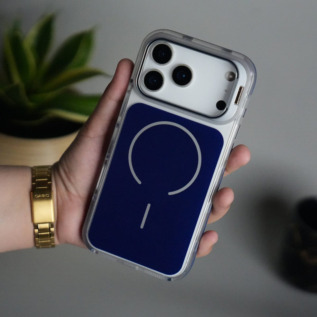FRATO iPhone 17 Series Blue iPhone 17 Pro Max Matte Finish MagSafe Case with Ultra-Slim Metal Kickstand