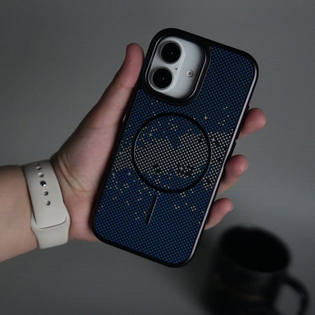 FRATO iPhone 17 Series Blue Star iPhone 17 Carbon Design Mag Ring Case Slim Protective Cover