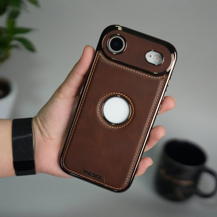 FRATO iPhone 17 Series Brown iPhone 17 Air Leather Case