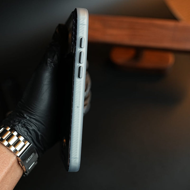 FRATO iPhone 17 Series Carbon Fiber Texture Case for iPhone 17 Pro Max | Luxury Automotive Style Cover
