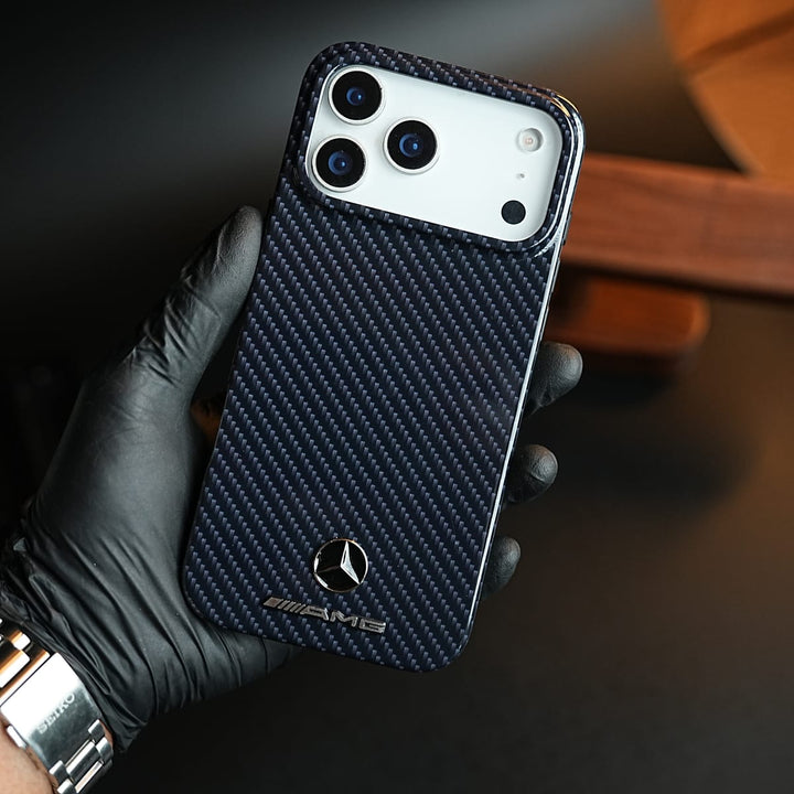 FRATO iPhone 17 Series Carbon Fiber Texture Case for iPhone 17 Pro Max | Luxury Automotive Style Cover