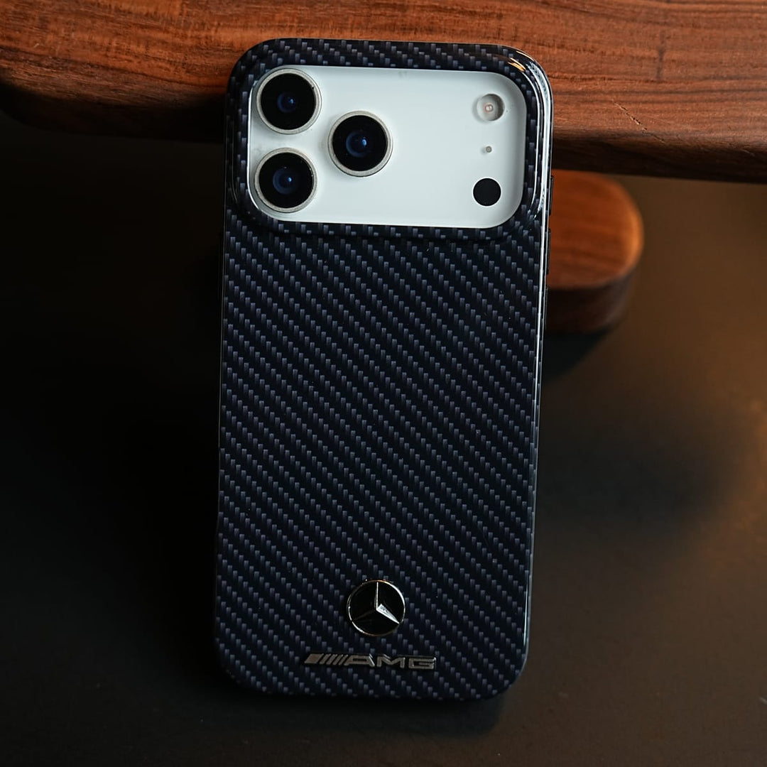 FRATO iPhone 17 Series Carbon Fiber Texture Case for iPhone 17 Pro Max | Luxury Automotive Style Cover