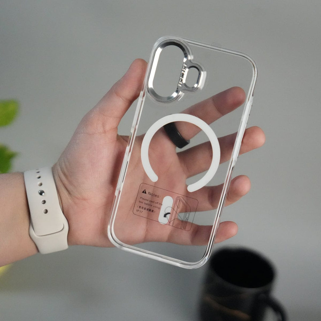 FRATO iPhone 17 Series Clear iPhone 17 Crystal Clear Anti-Yellow Case with MagSafe &amp; Metal Camera Bumper
