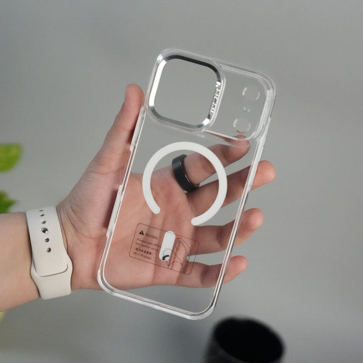 FRATO iPhone 17 Series Clear iPhone 17 Pro Max Crystal Clear Anti-Yellow Case with MagSafe &amp; Metal Camera Bumper