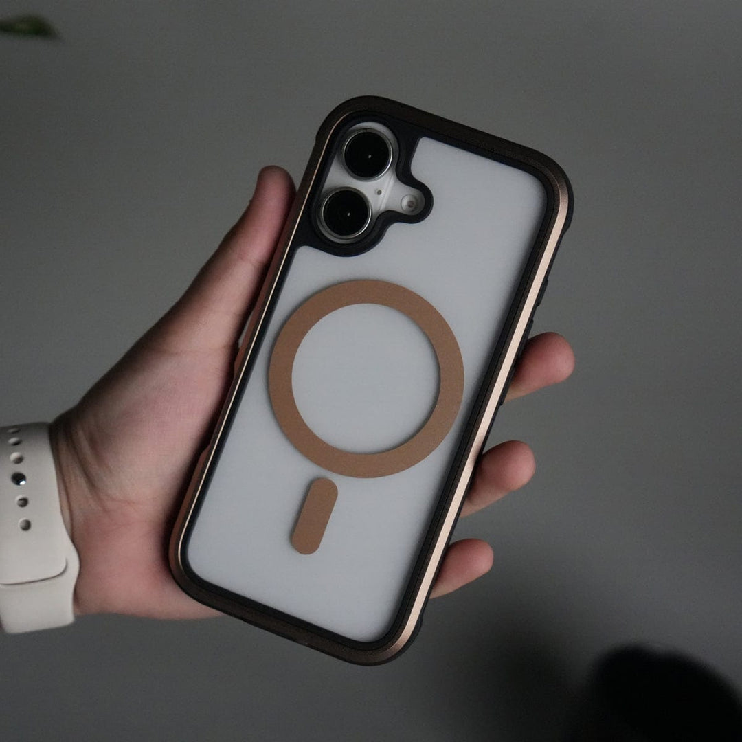 FRATO iPhone 17 Series Desert iPhone 17 Military Grade Durable Aluminum Frame MagSafe Case | Anti-Yellowing Technology Case
