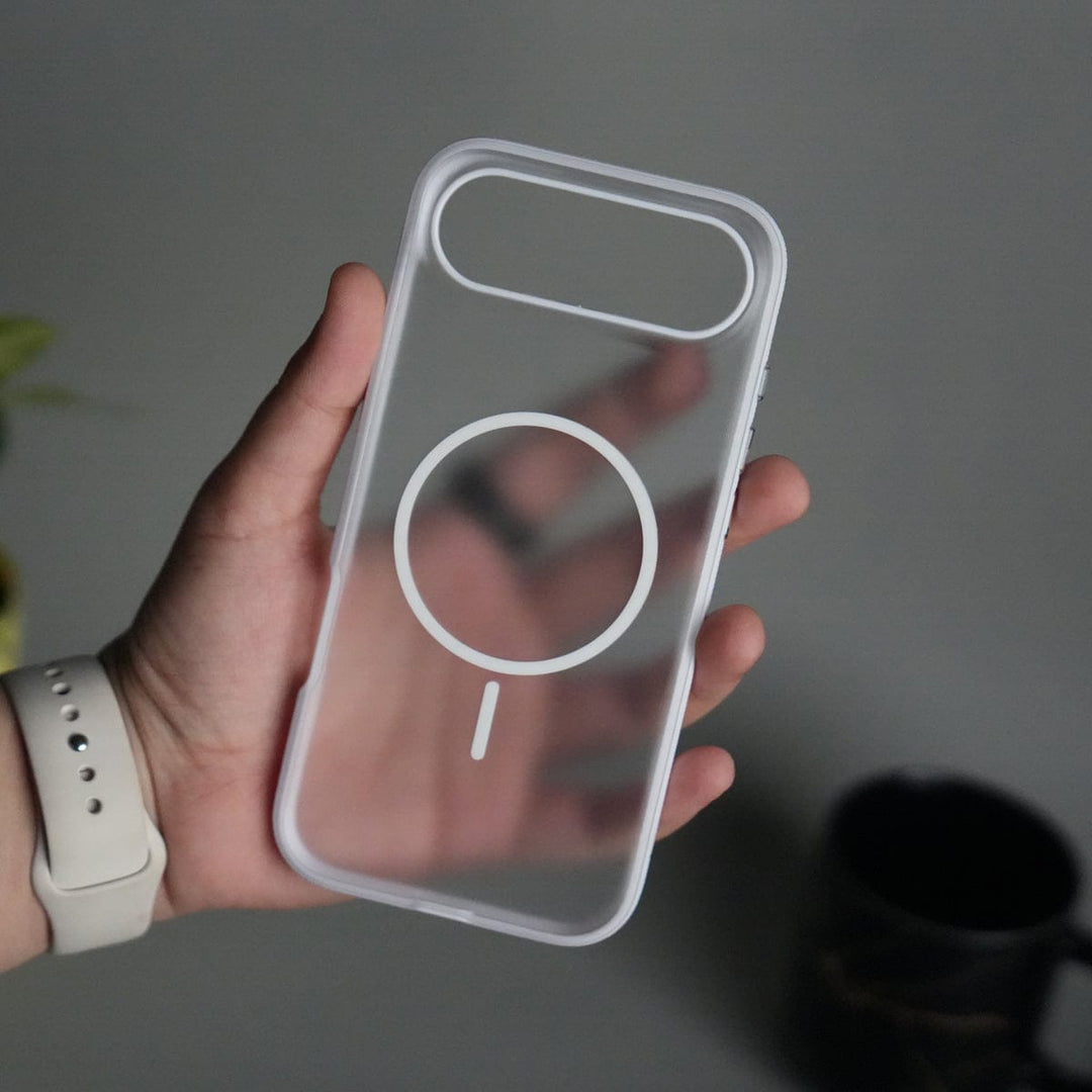 FRATO iPhone 17 Series Frosted White iPhone 17 Air Soft Touch MagSafe Case | Matte Finish with Color Camera Frame