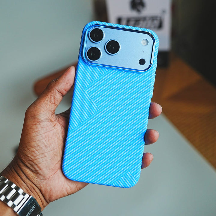 FRATO iPhone 17 Series Geometric Fiber Texture Magnetic Case for iPhone 17 Series | Raised Camera Protective Cover