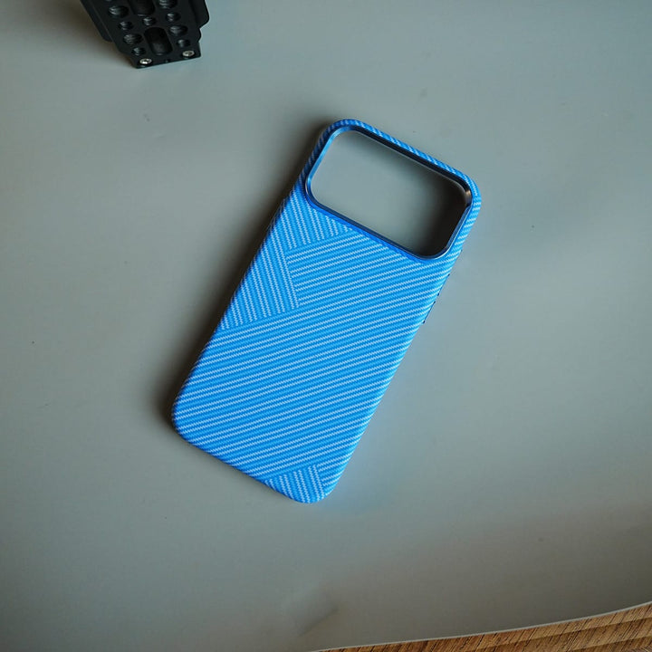 FRATO iPhone 17 Series Geometric Fiber Texture Magnetic Case for iPhone 17 Series | Raised Camera Protective Cover