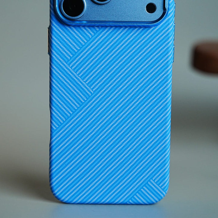 FRATO iPhone 17 Series Geometric Fiber Texture Magnetic Case for iPhone 17 Series | Raised Camera Protective Cover