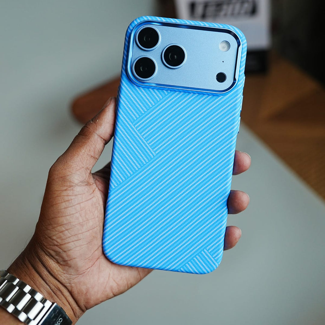 FRATO iPhone 17 Series Geometric Fiber Texture Magnetic Case for iPhone 17 Series | Raised Camera Protective Cover