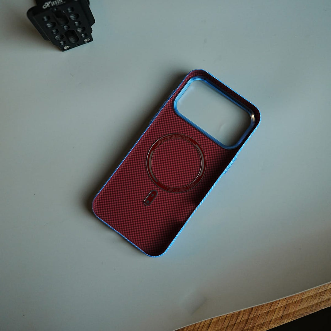 FRATO iPhone 17 Series Geometric Fiber Texture Magnetic Case for iPhone 17 Series | Raised Camera Protective Cover
