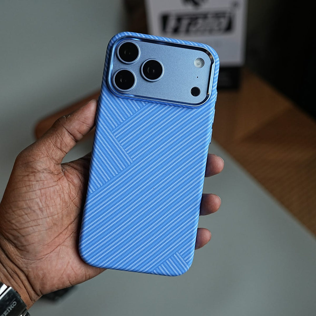 FRATO iPhone 17 Series Geometric Fiber Texture Magnetic Case for iPhone 17 Series | Raised Camera Protective Cover