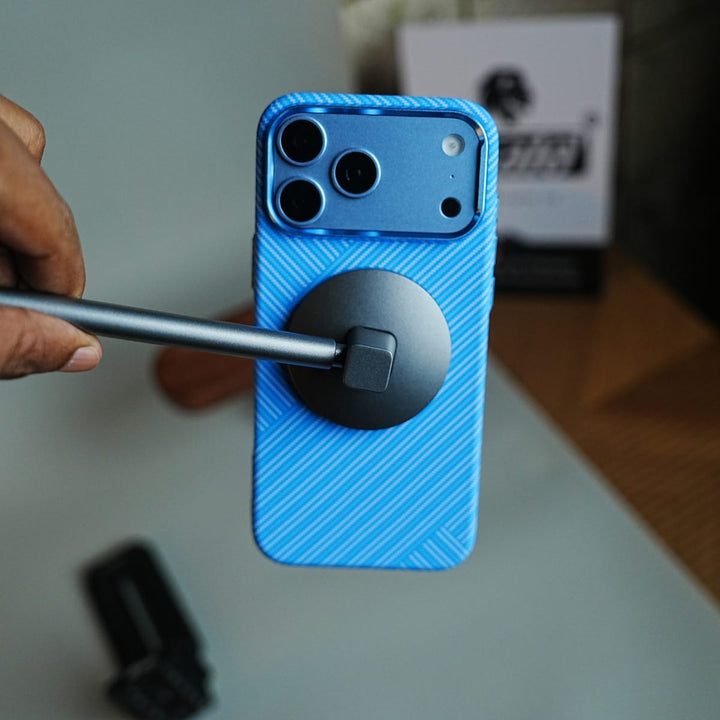 FRATO iPhone 17 Series Geometric Fiber Texture Magnetic Case for iPhone 17 Series | Raised Camera Protective Cover