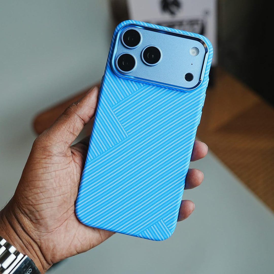 FRATO iPhone 17 Series Geometric Fiber Texture Magnetic Case for iPhone 17 Series | Raised Camera Protective Cover