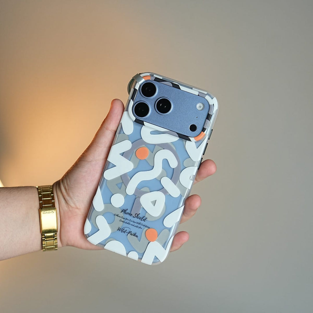 FRATO iPhone 17 Series Geometric Graffiti Case for iPhone 17 Series | Shockproof Magnetic Cover