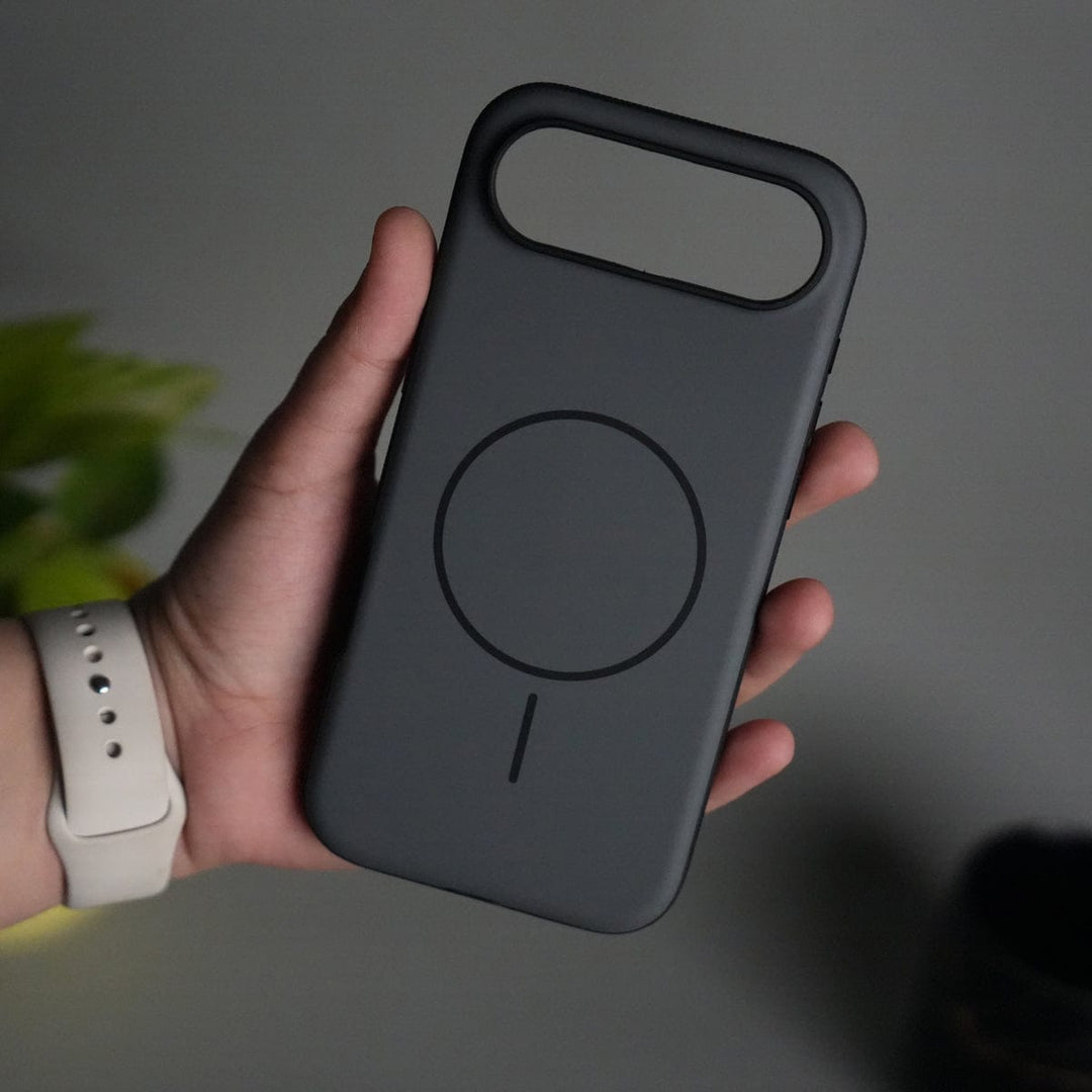 FRATO iPhone 17 Series Gray iPhone 17 Air Soft Touch MagSafe Case | Matte Finish with Color Camera Frame