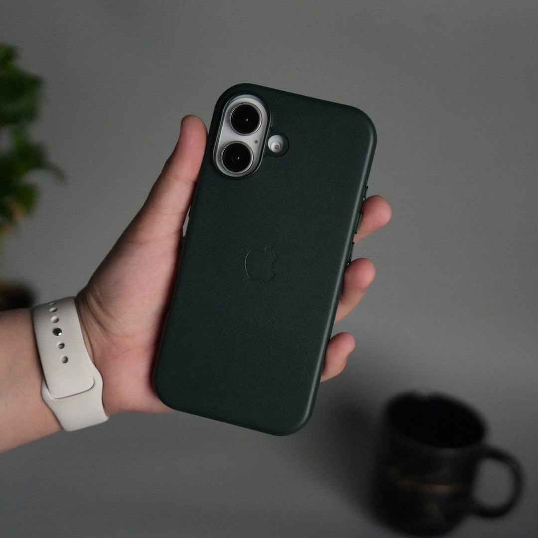 FRATO iPhone 17 Series Green iPhone 17 MagSafe PU Leather Back Cover | Premium PU Leather | Slim &amp; Elegant Hard Case