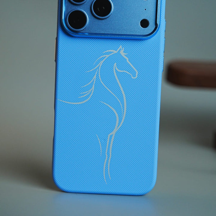 FRATO iPhone 17 Series Horse Line Art Magnetic Case for iPhone 17 Series | Textured Protective Cover