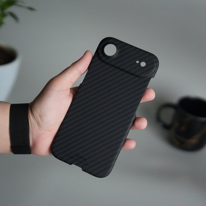 FRATO iPhone 17 Series iPhone 17 Air Carbon Fiber Slim Case | Ultra-Thin Magnetic Charging Ring Cover
