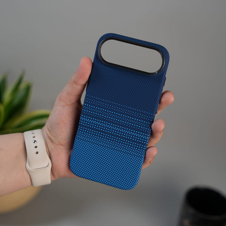 FRATO iPhone 17 Series iPhone 17 Air Carbon Fiber Texture Design Hard Pc MagSafe Case Cover BlueDot