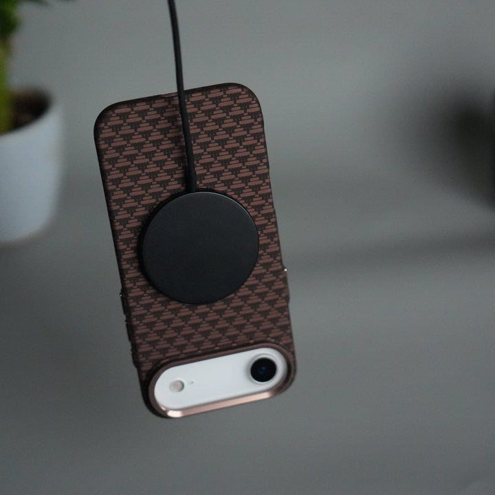 FRATO iPhone 17 Series iPhone 17 Air Carbon Fiber Texture Design Hard Pc MagSafe Case Cover Tringle Pattern