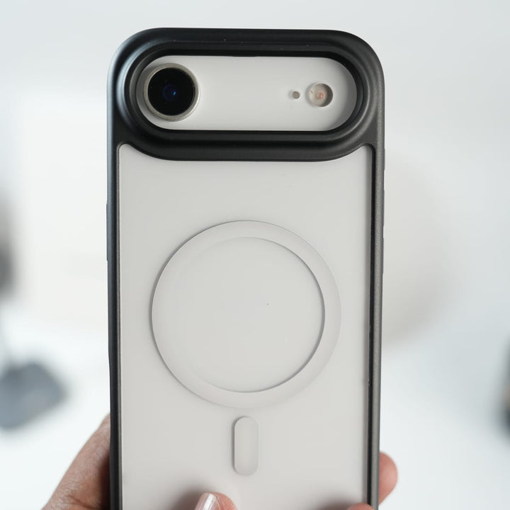 FRATO iPhone 17 Series iPhone 17 Air Clear Acrylic MagSafe Case with Soft Silicone Bumper | Transparent Shockproof Cover