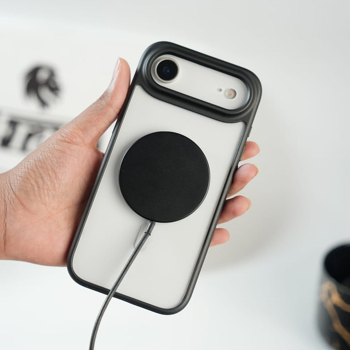 FRATO iPhone 17 Series iPhone 17 Air Clear Acrylic MagSafe Case with Soft Silicone Bumper | Transparent Shockproof Cover