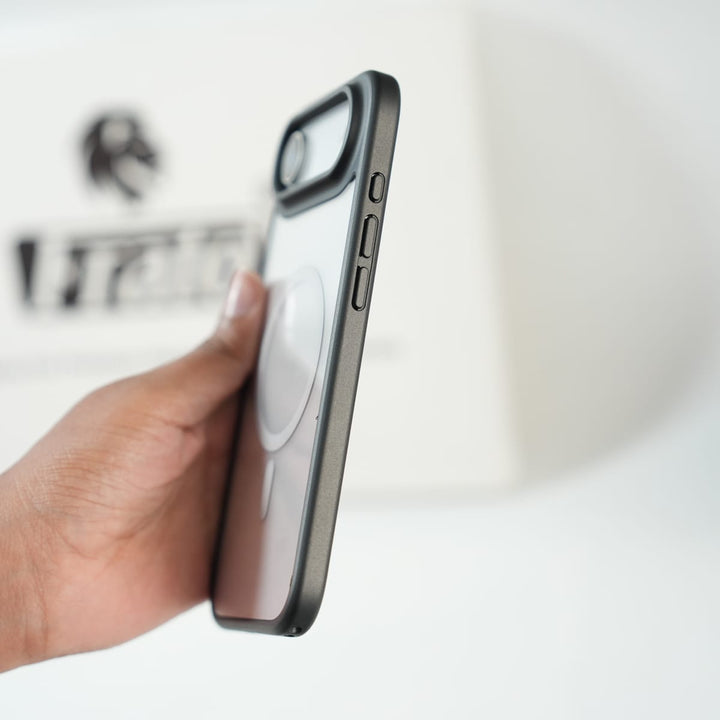 FRATO iPhone 17 Series iPhone 17 Air Clear Acrylic MagSafe Case with Soft Silicone Bumper | Transparent Shockproof Cover