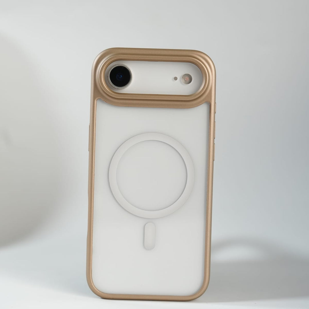 FRATO iPhone 17 Series iPhone 17 Air Clear Acrylic MagSafe Case with Soft Silicone Bumper | Transparent Shockproof Cover