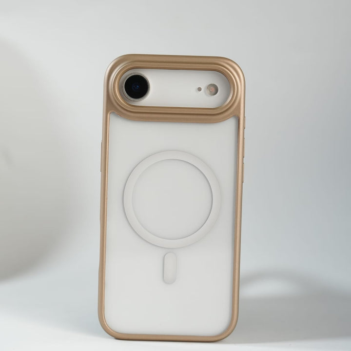 FRATO iPhone 17 Series iPhone 17 Air Clear Acrylic MagSafe Case with Soft Silicone Bumper | Transparent Shockproof Cover